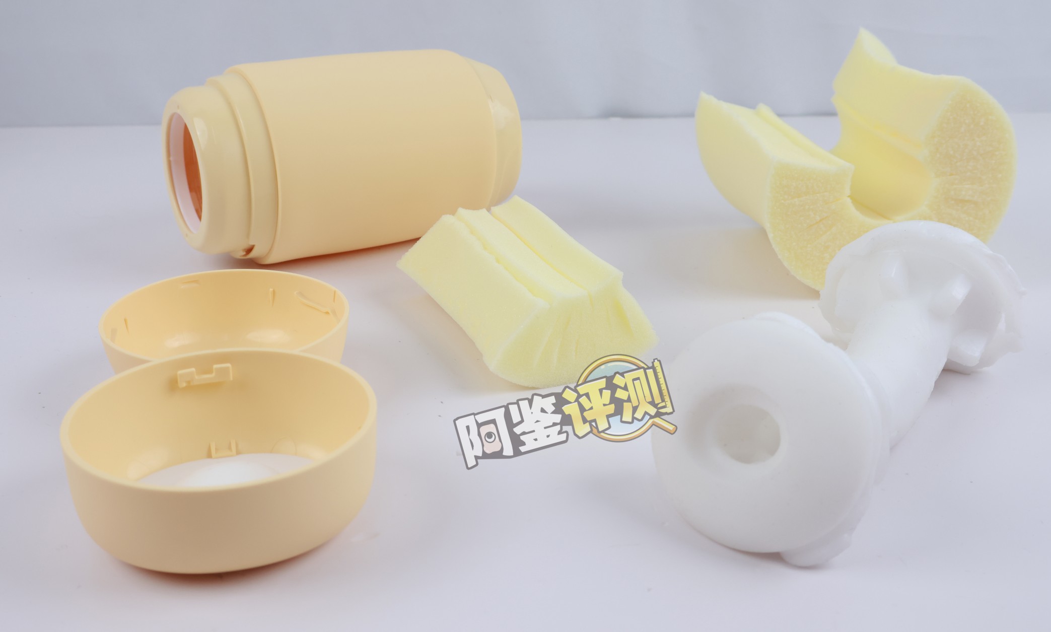 TENGA——“puffy（草莓粉/蛋奶黄）”评测！让人满头问号的奇葩设计，评测生涯至今吃过最精致的一坨使